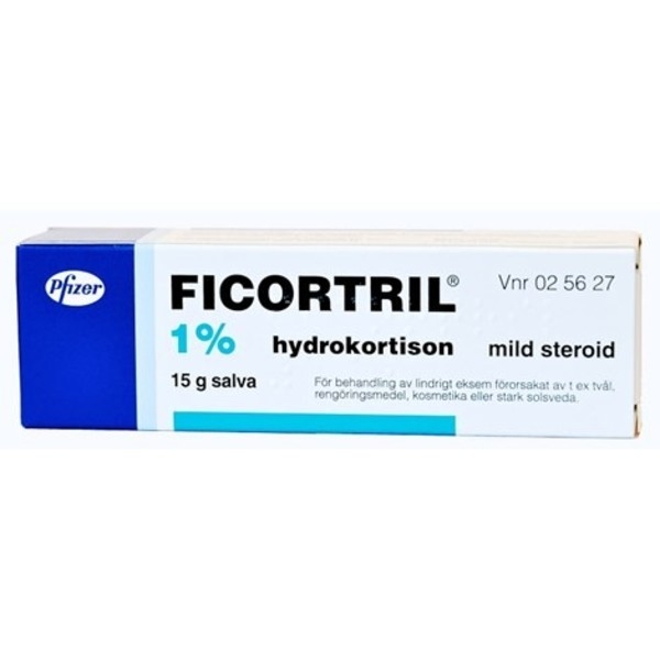 Ficortril hydrokortisonsalva 1% 15 g