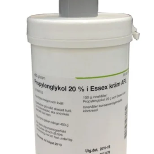 Propylenglykol i Essex kräm APL 20 % 480 gram Kräm