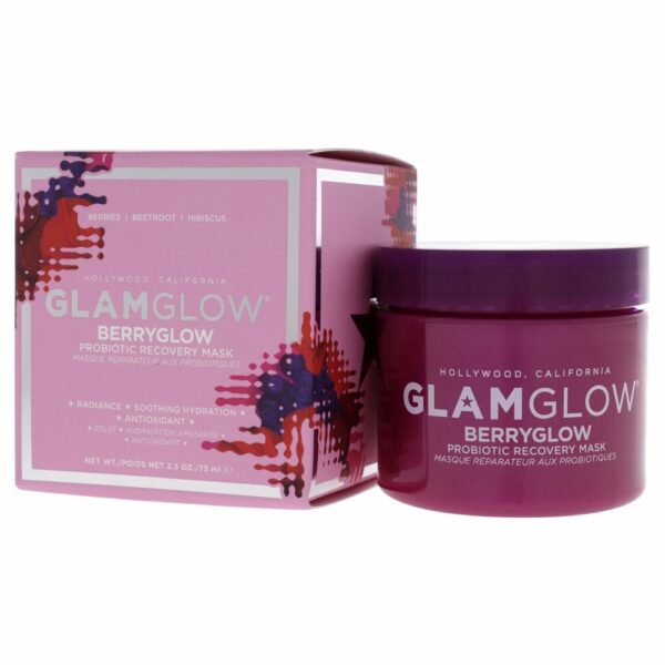 Fuktande ansiktsmask GlamGlow BerryGlow Probiotika (75 ml)