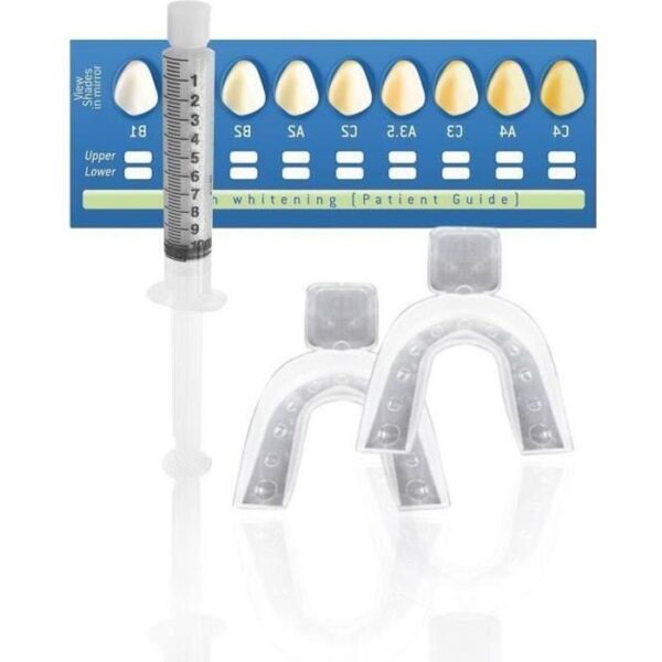 White First ® tandblekningskit - Dentalblekningskit med 10 ml blekningsgel. Idealisk för känsliga tänder